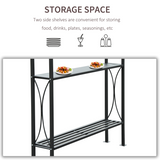 Outsunny 2.5 x 1.5m BBQ Gazebo Canopy with 2 Side Tables & Flame-Resistant Top – Patio Sun Shelter