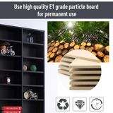 HOMCOM CD & DVD Media Storage Shelves with Contemporary Wooden Frame – Slim Display Tower, Black