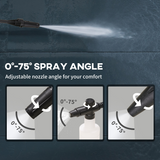 DURHAND 1800W Portable Pressure Washer, 150 Bar Max with Snow Foam Bottle & 6m Hose – Blue