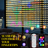 HOMCOM Smart LED Curtain Lights – 3 x 3m App-Controlled DIY Fairy Lights with 400 LEDs