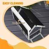 PawHut Outdoor Feral Cat House with Openable Asphalt Roof and Three Doors – Fir Wood Shelter, Grey
