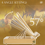Vinsetto Wooden Table Easel Box with Storage Drawer – Portable Folding Artist Easel, Adjustable Angle