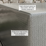 Outsunny Large Patio Furniture Cover, 235 x 190 x 90cm Heavy-Duty Polyethylene – Weatherproof Protection, Grey