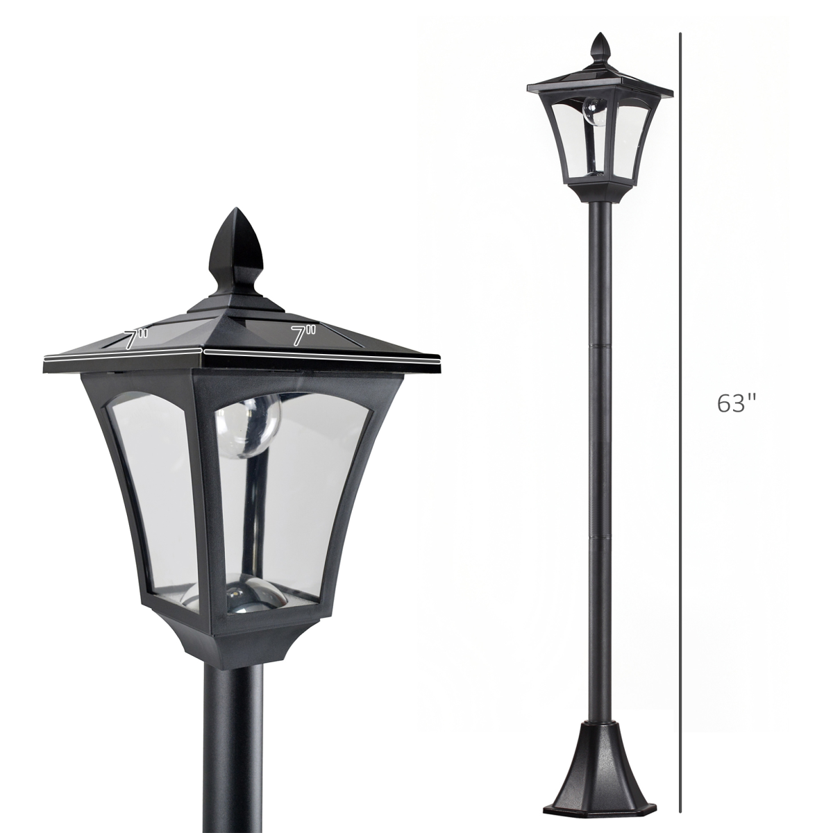 Solar Powered Outdoor Street Lamp