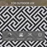 Outsunny Reversible Outdoor Straw Rug, 121 x 182cm