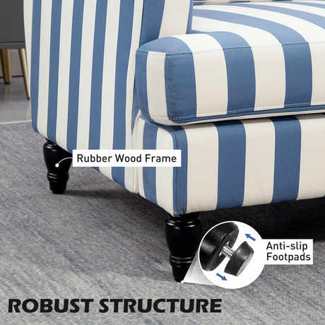 HOMCOM accent chair extra-large seat detail