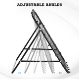 HOMCOM Rebounder Net with Adjustable Angle – Football & Baseball Training for Kids & Adults, Black