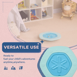 ZONEKIZ 2-in-1 Kids Balance Board with Ball Game – Wobble Board for Balance and Coordination, Blue