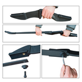 53-Inch Takedown Recurve Bow Set, 40lbs, with 6 Fibreglass Arrows & Target Faces – Archery Kit