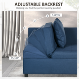 HOMCOM sofa bed chair with included pillow