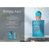Bateig Azul Extrait de Parfum 100ml – Fresh & Citrus, Musky Fragrance, Unisex