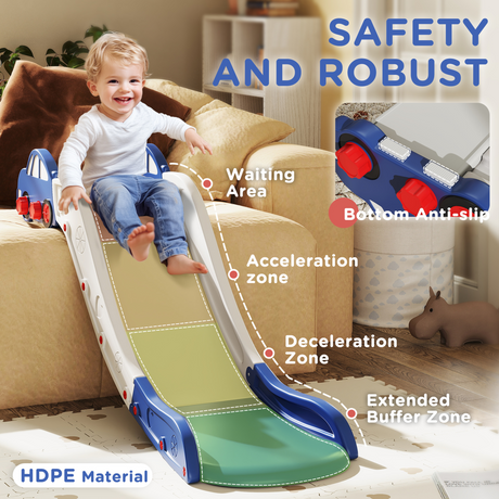 AIYAPLAY kids slide folded for storage