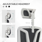 Vinsetto Ergonomic Office Chair with Adjustable Headrest, Lumbar Support & Retractable Footrest
