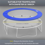 12ft Trampoline Safety Pad – Thick Foam Replacement Spring Cover, 366cm, Blue