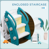 8-in-1 Toddler Slide Set with Tunnel, Basketball Hoop, Steering Wheel & Storage Basket – Ages 1-3