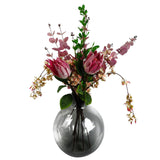 Leaf 110cm Artificial Trailing Cherry Blossom Spray with Silk Flowers – Natural Pink, Wired Stem