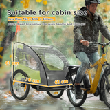 HOMCOM Baby Bike Trailer Cover – Waterproof Transparent Bicycle Trailer Storage Cover, Foldable, Clear