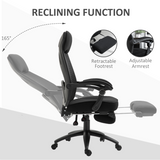 Vinsetto Reclining Swivel Office Chair with Footrest, Mesh Back & 165° Recline – Home Office Nap Chair