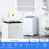 HOMCOM 16L/Day Dehumidifier with Air Purifier, Timer & 5 Modes – Quiet Damp and Mould Control