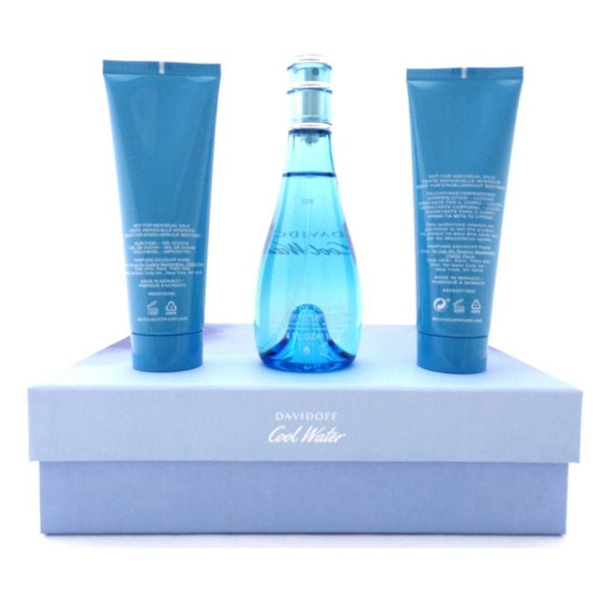 Davidoff Cool Water Gift Set for Men – Eau de Toilette 100ml, Shower Gel 75ml and Body Lotion 75ml
