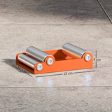 HOMCOM Motorcycle Wheel Roller Stand, 220kg Capacity – Tyre Cleaning & Chain Lubrication, Orange