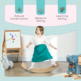 AIYAPLAY Kids Wooden Balance Board – Pine Wood Multilayer Board for Balance & Coordination, Ages 3–8, Natural