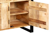 Cosmo Industrial Sideboard with Cupboard & Drawer Storage – Solid Mango Wood & Reclaimed Metal