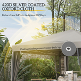 Outsunny 3x3m Heavy Duty Pop Up Gazebo with Removable Mesh Sidewalls & Carry Bag – Event Party Tent, Grey