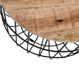 Surrey Coffee Table – Solid Wood & Metal Wire, Handmade, Fully Assembled