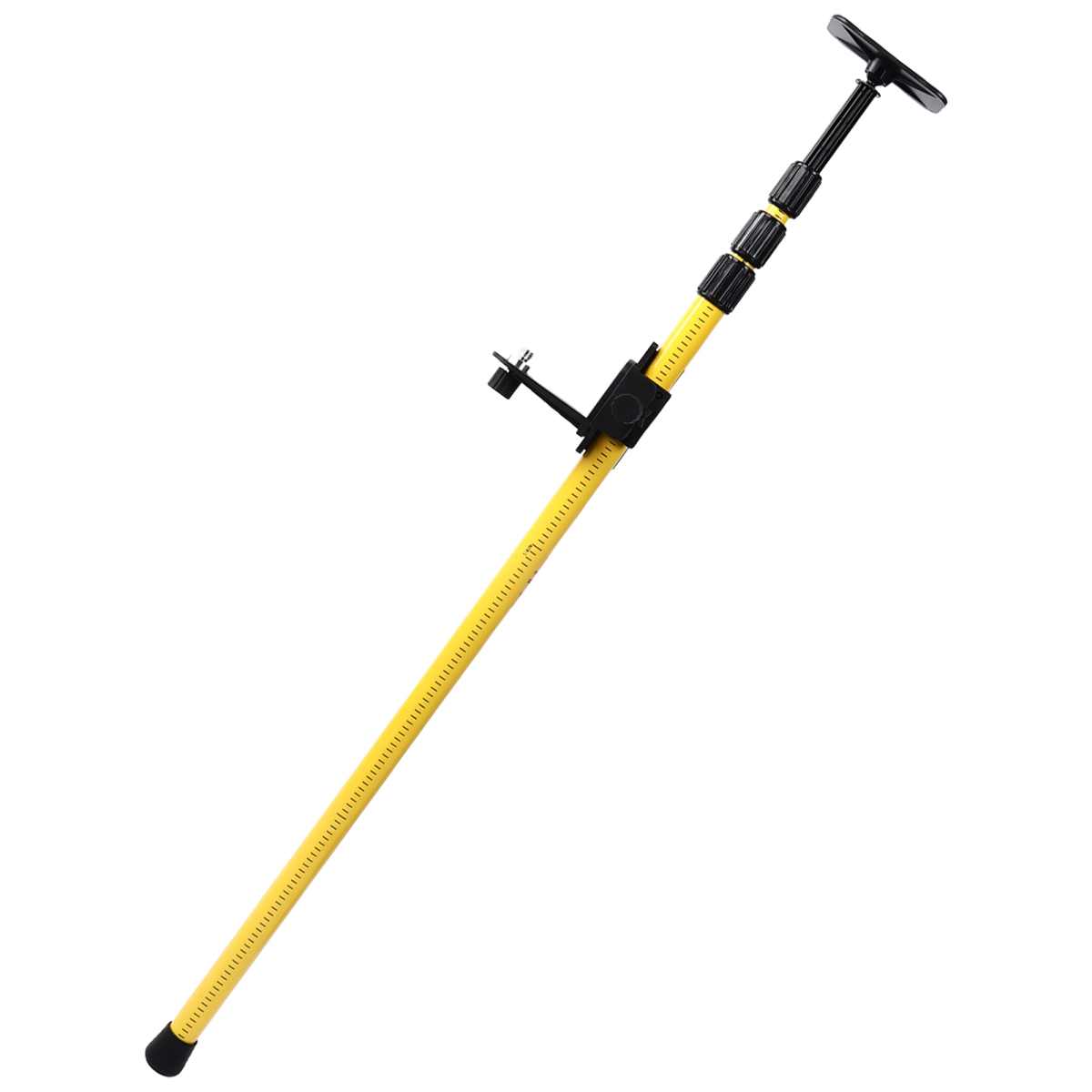 2.8m Telescoping Laser Level Pole with Mounting Bracket for Rotary and Line Lasers – Aluminium Alloy