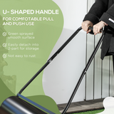 DURHAND Heavy Duty Steel Garden Lawn Roller, 46L Water or Sand Filled – Push or Tow Lawn Equipment