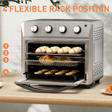 HOMCOM 24L Air Fryer Oven with 1600W Power – Grill, Roast & Bake, 360° Hot Air Circulation