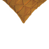 Artisan Furniture Esmi Hand Woven Cushion Set of 2 – Plump Filling, Modern Home Decor, Mustard