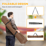 Outsunny Foldable 2-in-1 Hammock Stand & Clothes Drying Rack with Steel Frame – Fits Hammocks up to 290cm