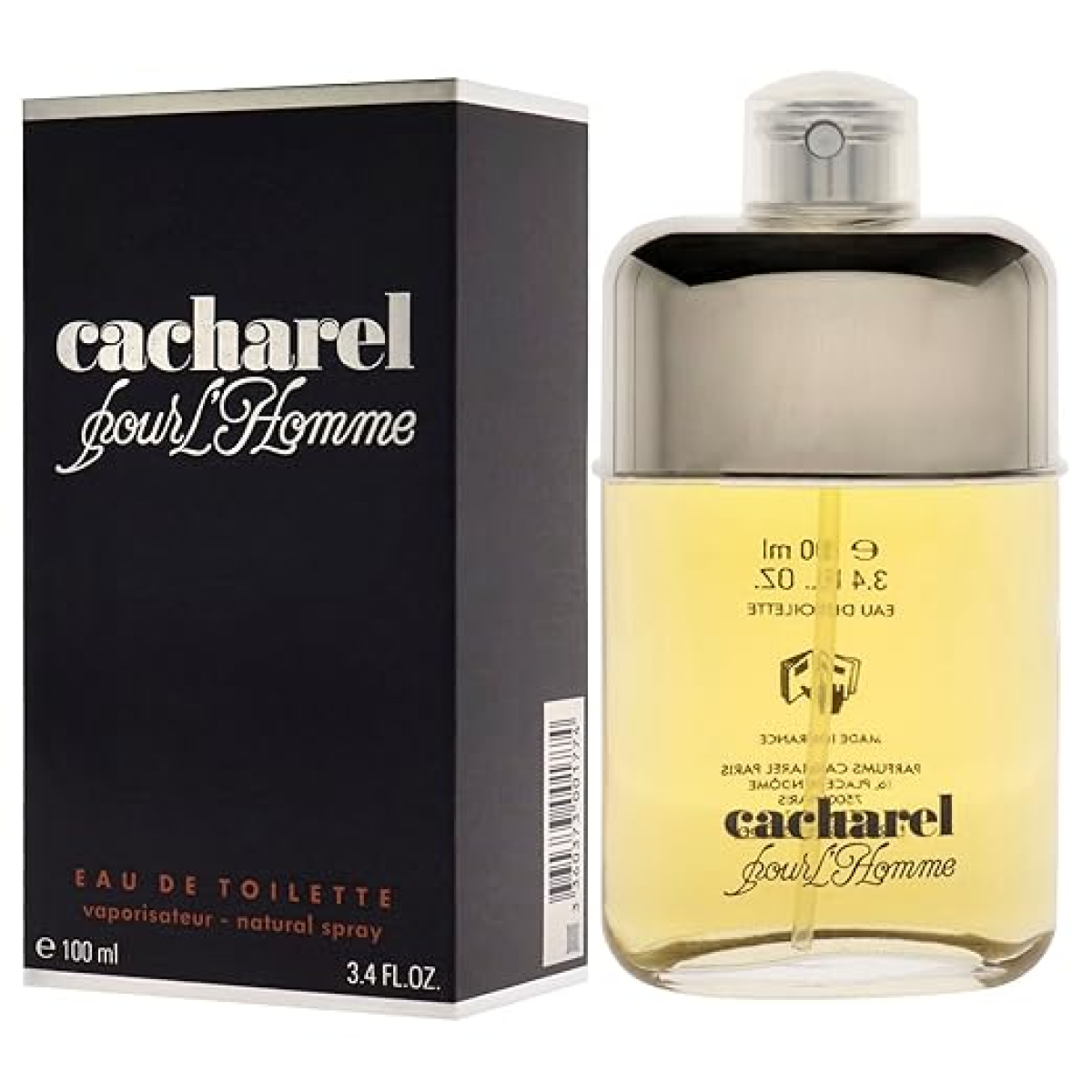 Cacharel Pour L`Homme Eau de Toilette Spray 100ml – Spicy, Woody Fragrance for Men