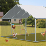 Outdoor Chicken Perch, 4-Level Round Tiered Metal & Wood Roost with Concave Platforms – 104 x 143cm