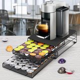 Vinsani Sliding Coffee Pod Storage Drawer for 80 Dolce Gusto Capsules – Countertop Capsule Organiser