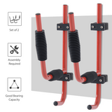 HOMCOM Kayak Wall Mount Rack with 50kg Capacity & PVC Sleeves – Heavy Duty Canoe & Paddle Storage Hangers