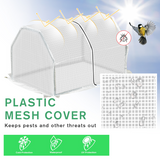 Outsunny Mini Greenhouse with Steel Frame, UV-Resistant Mesh Cover & Zip Door – 99 x 71 x 60cm, White