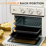 HOMCOM 7-in-1 Toaster Oven with 4-Slice Capacity, 20L, 60-Minute Timer and Air Fry – 1400W