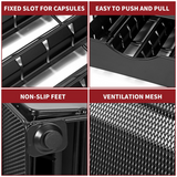 VINSANI 40 Coffee Pod Storage Drawer – Sliding Capsule Organiser for Under Your Coffee Machine