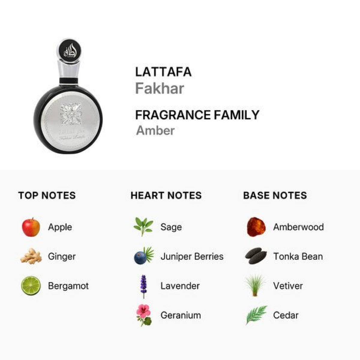 Lattafa Fakhar Men Eau de Parfum Spray 100ml – Amber & Oriental, Spicy Fragrance for Men