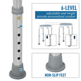 HOMCOM 360 Degree Swivel Seat Bath Shower Stool – Adjustable Height Aluminium Backless Stool, 135kg Capacity