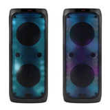 Intempo Bluetooth Karaoke Speaker WDS 580 with Wired Microphone, LED Lights & Phone Stand – 100W Party Speaker
