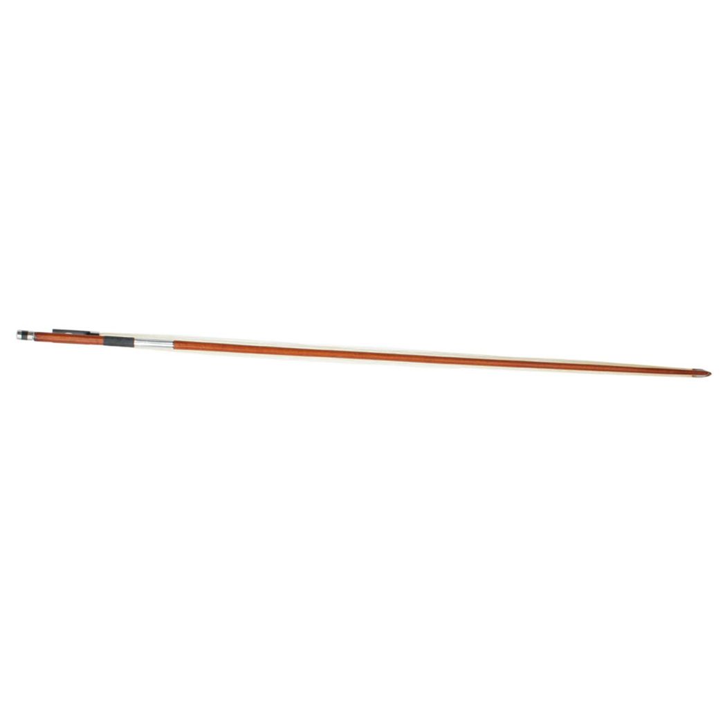4/4 Arbor Violin Bow with Mongolian White Horsehair & Black Handle – Handmade Full Size Bow, 74cm
