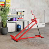 HOMCOM Foldable Ride-On Lawn Mower Lift, 400kg Capacity – Telescopic Maintenance Jack for Mowers & ATVs, Red