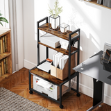4-Tier Printer Stand with Built-In Power Outlets – Desk Organiser for Home Office