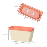 Outsunny 3 Pcs Self Watering Plant Pots with Visual Water Level Window