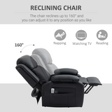 HOMCOM Electric Power Lift Recliner Chair with Vibration Massage & Side Pocket – Riser Armchair, Black