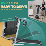 HOMCOM 1.25HP Motorised Folding Treadmill with LCD Display, up to 10 km/h – Home Running Machine